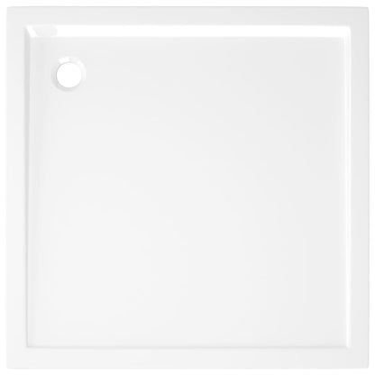 Square ABS Shower Base Tray White 80x80 cm - Bend