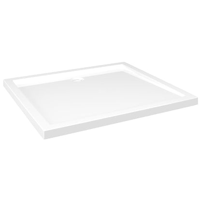 White Rectangular ABS Shower Base Tray - Bend