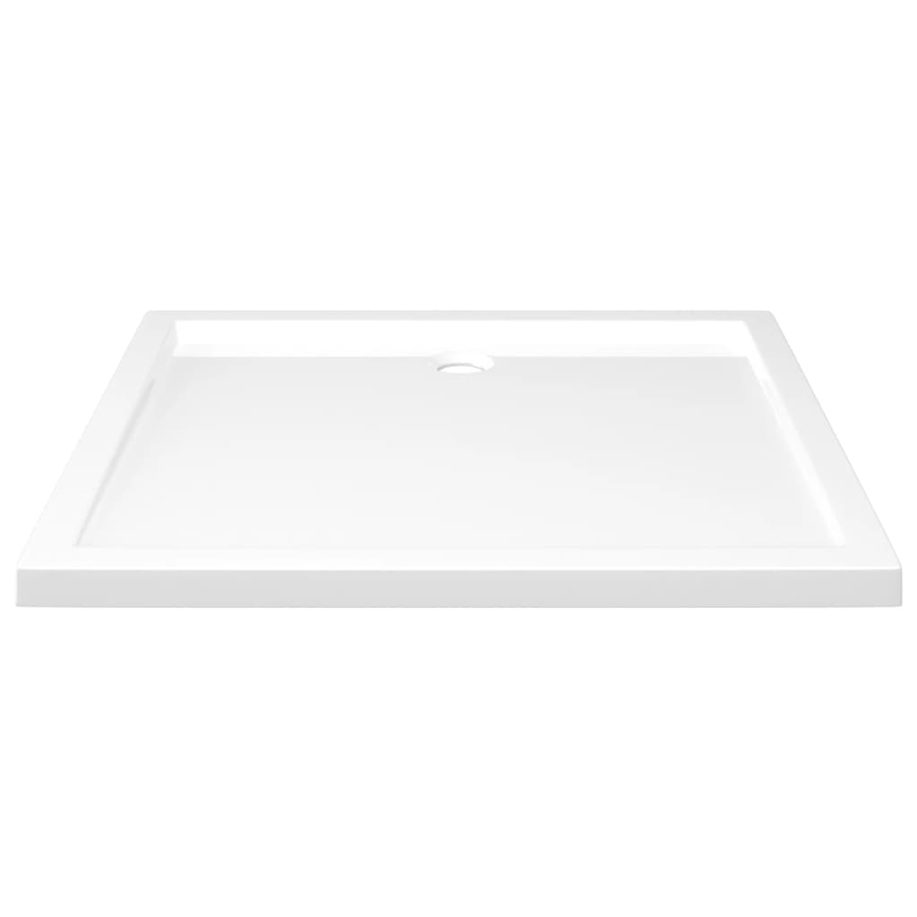 White Rectangular ABS Shower Base Tray - Bend