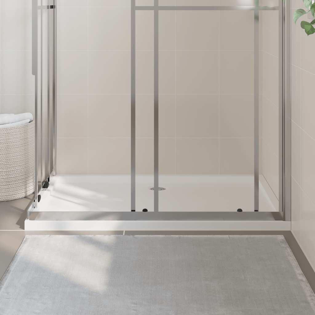 Rectangular ABS Shower Base Tray White 80x120 cm