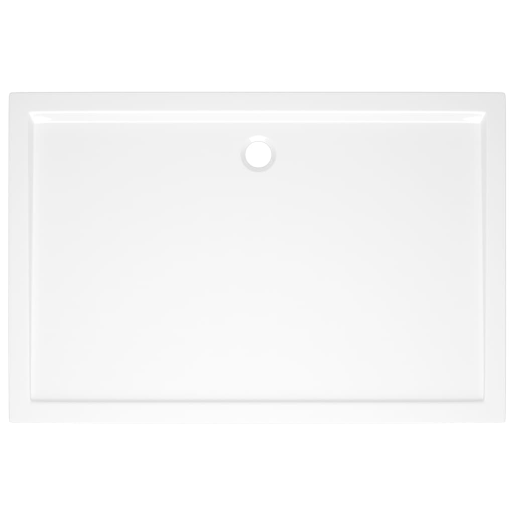 White Rectangular ABS Shower Base Tray - Bend