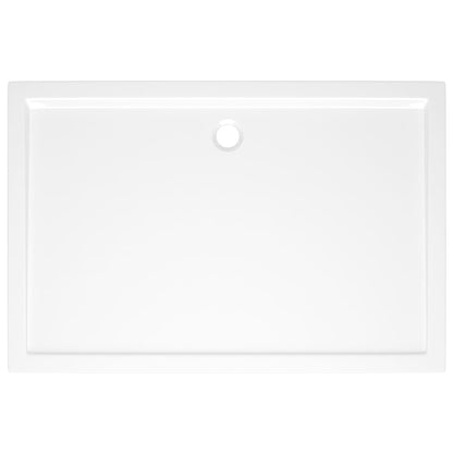 White Rectangular ABS Shower Base Tray - Bend