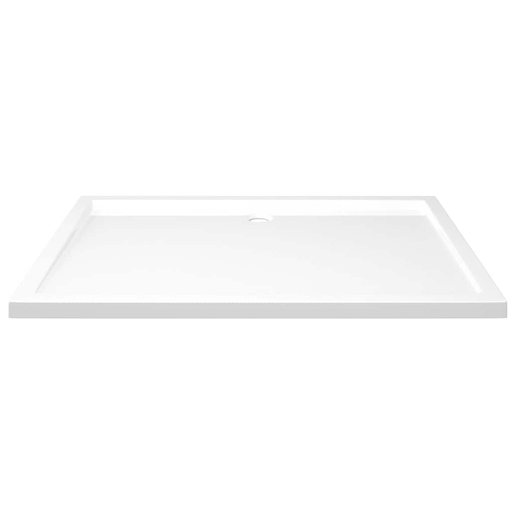 Rectangular ABS Shower Base Tray White 80x120 cm