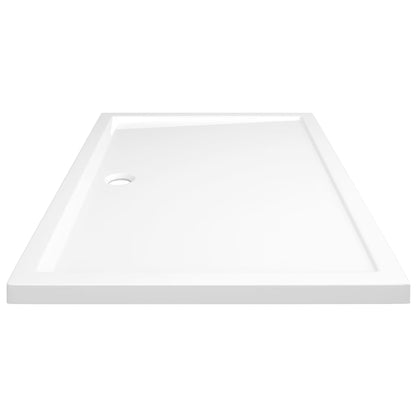 White Rectangular ABS Shower Base Tray - Bend