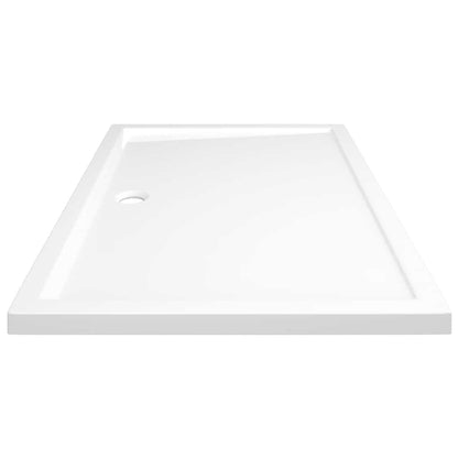 Rectangular ABS Shower Base Tray White 80x120 cm