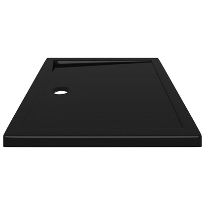 Black Rectangular ABS Shower Base Tray - Bend