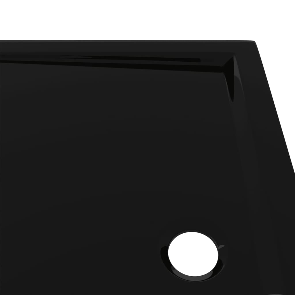 Black Rectangular ABS Shower Base Tray - Bend