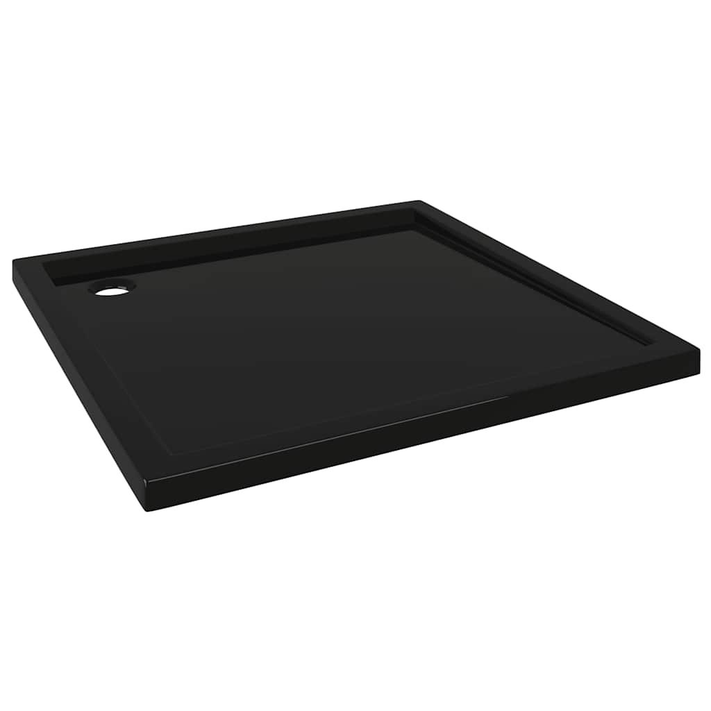 Square ABS Shower Base Tray Black 90x90 cm - Bend