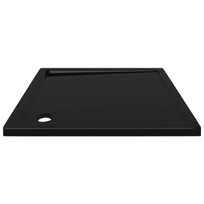 Square ABS Shower Base Tray Black 90x90 cm - Bend