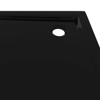 Square ABS Shower Base Tray Black 90x90 cm - Bend