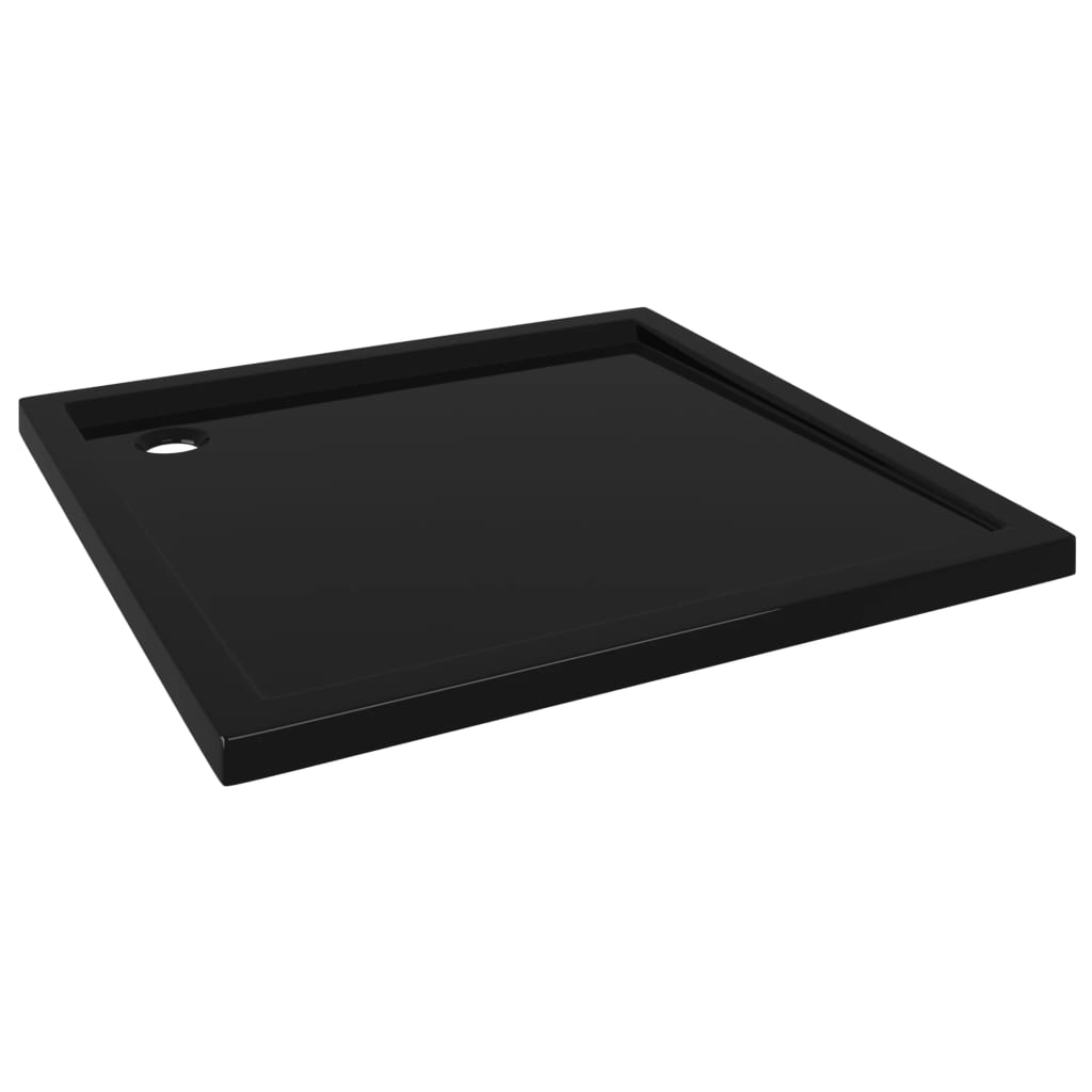 Square ABS Shower Base Tray Black 80x80 cm - Bend