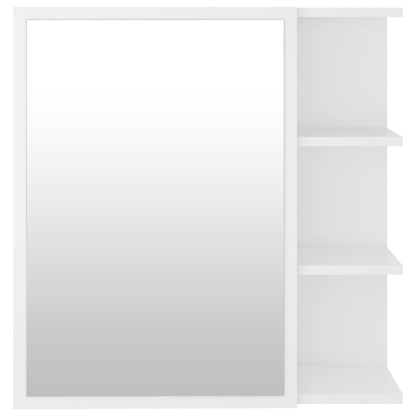 Bathroom Mirror Cabinet White 62.5x20.5x64 cm Engineered Wood - Bend