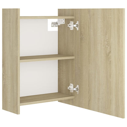 Bathroom Mirror Cabinet Sonoma Oak 62.5x20.5x64 cm Engineered Wood - Bend