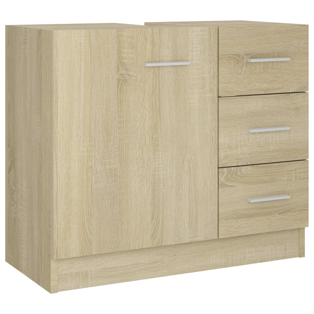 Sink Cabinet Sonoma Oak 63x30x54 cm Engineered Wood