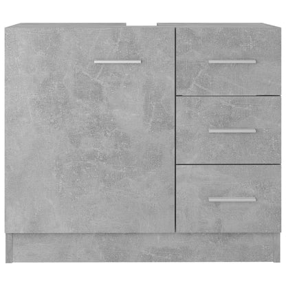 Sink Cabinet Concrete Grey 63x30x54 cm Engineered Wood