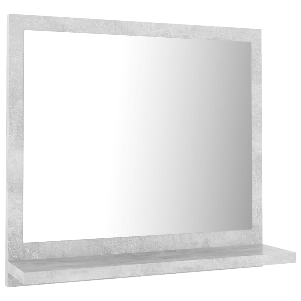 Bathroom Mirror Concrete Grey 40x10.5x37 cm Engineered Wood - Bend