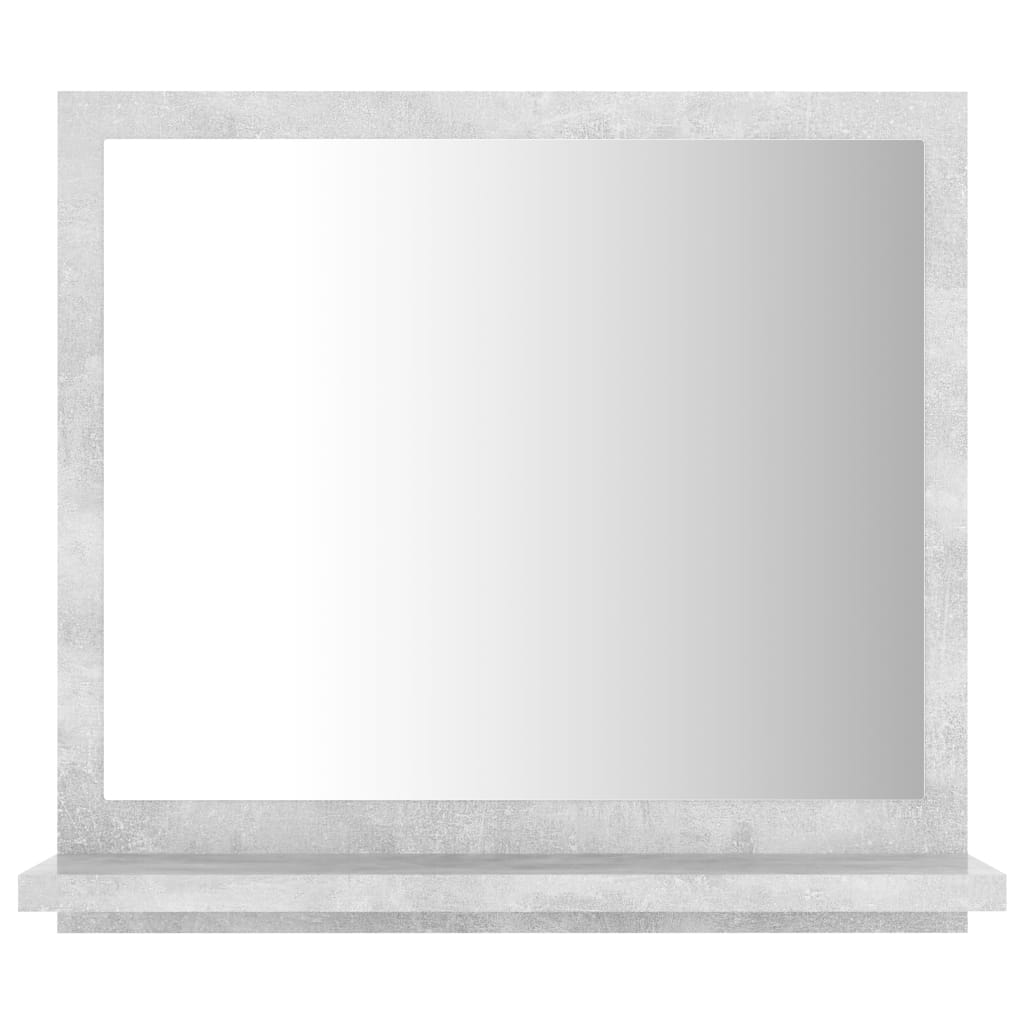 Bathroom Mirror Concrete Grey 40x10.5x37 cm Engineered Wood - Bend