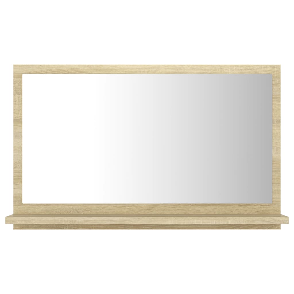 Bathroom Mirror Sonoma Oak 60x10.5x37 cm Engineered Wood - Bend