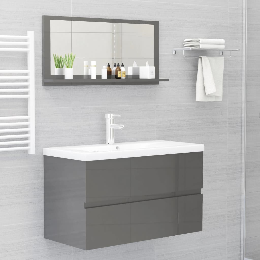 Bathroom Mirror Engineered Wood in Various Colors and Sizes - Bend