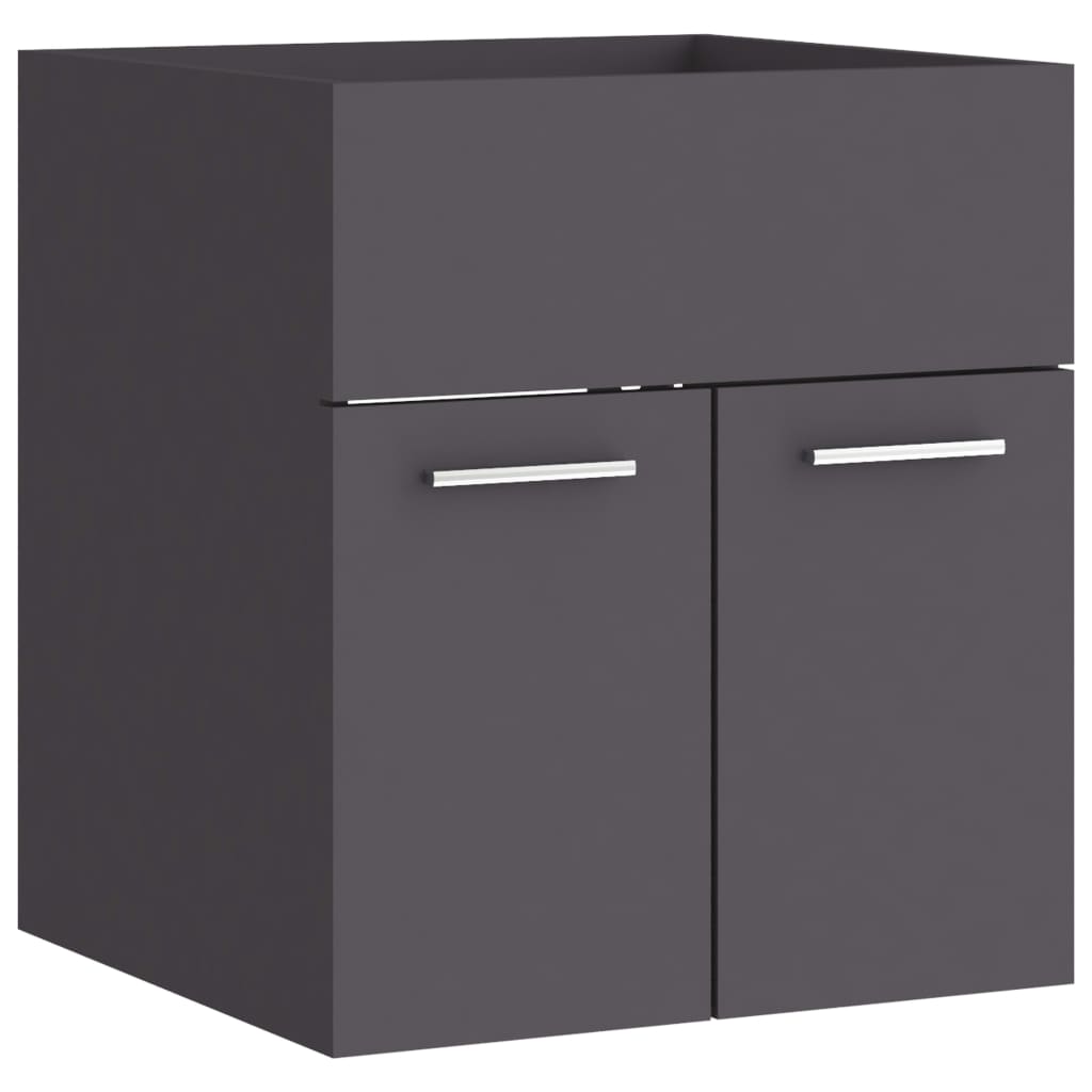 Sink Cabinet Grey 41x38.5x46 cm Engineered Wood