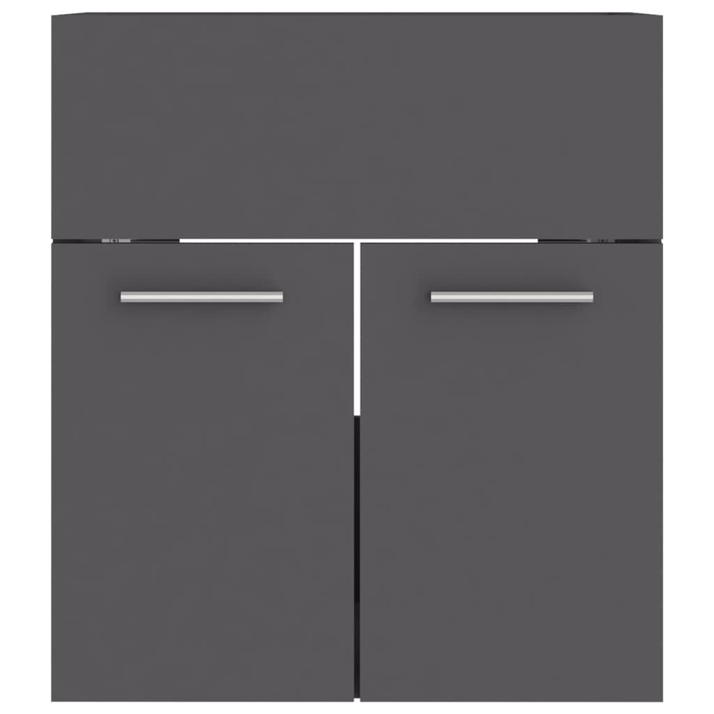 Sink Cabinet Grey 41x38.5x46 cm Engineered Wood