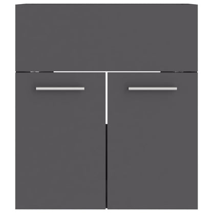 Sink Cabinet Grey 41x38.5x46 cm Engineered Wood