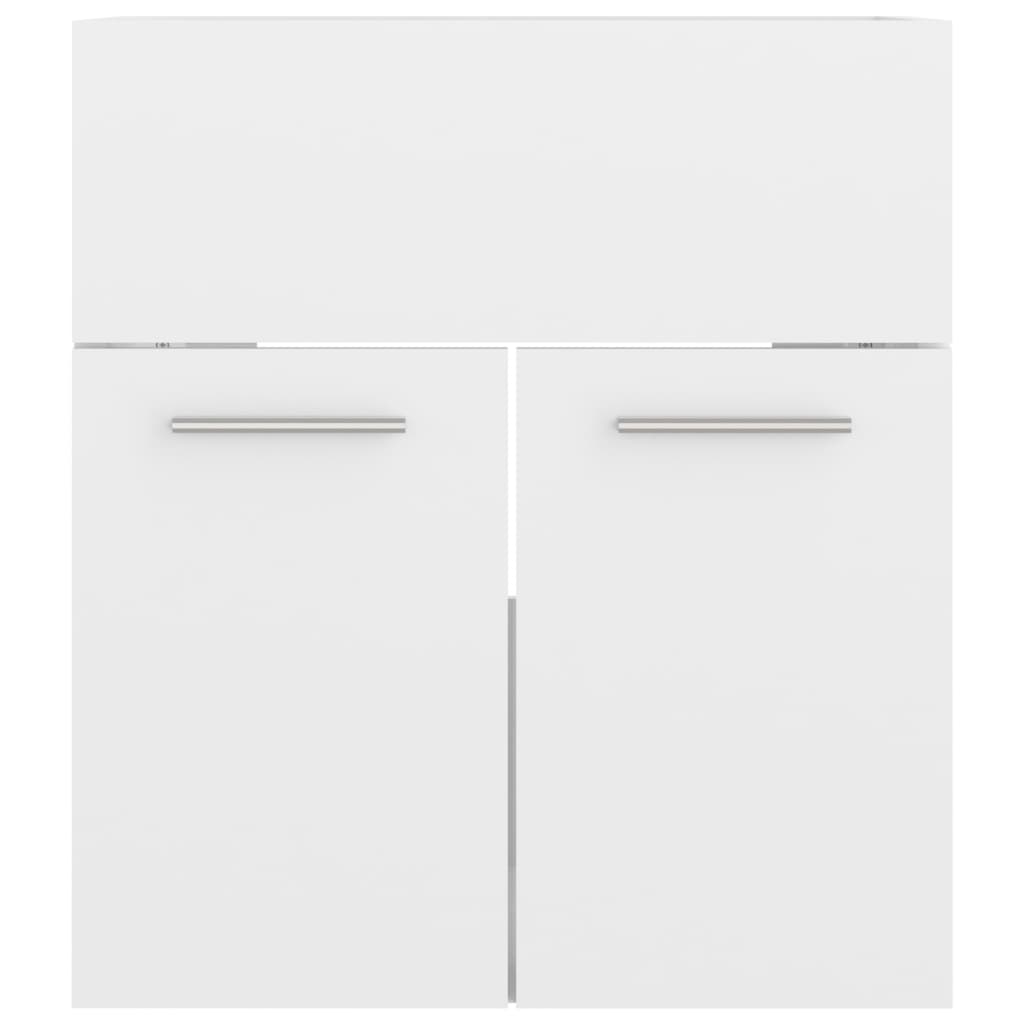 Sink Cabinet High Gloss White 41x38.5x46 cm Engineered Wood