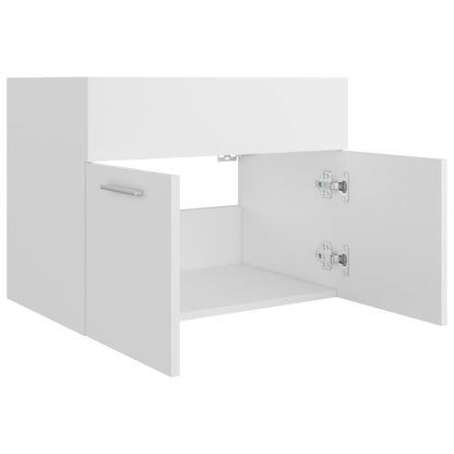 Sink Cabinet White 60x38.5x46 cm Engineered Wood