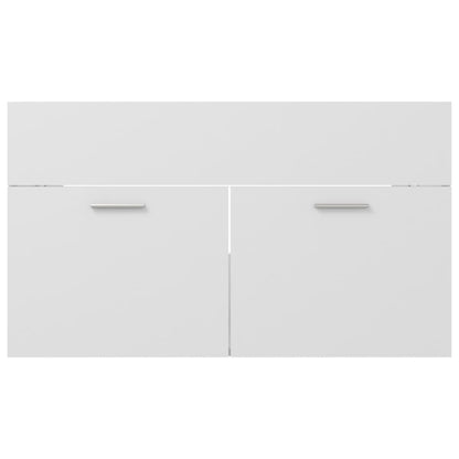 Sink Cabinet White 80x38.5x46 cm Engineered Wood