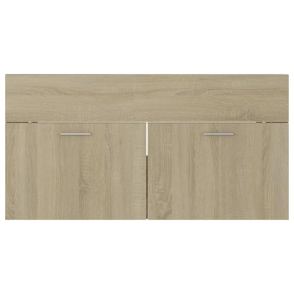 Sink Cabinet Sonoma Oak 90x38.5x46 cm Engineered Wood