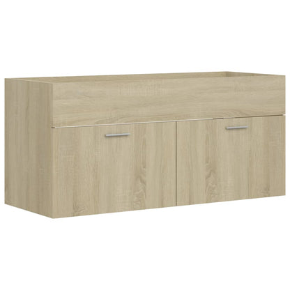 Sink Cabinet Sonoma Oak 100x38.5x46 cm Engineered Wood