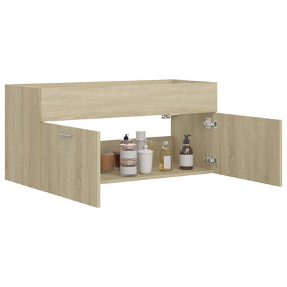 Sink Cabinet Sonoma Oak 100x38.5x46 cm Engineered Wood