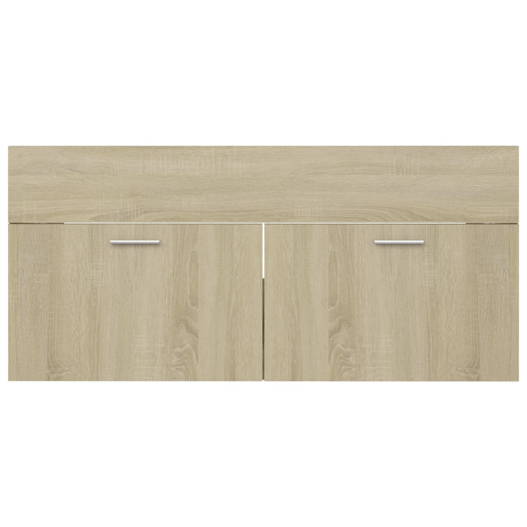 Sink Cabinet Sonoma Oak 100x38.5x46 cm Engineered Wood