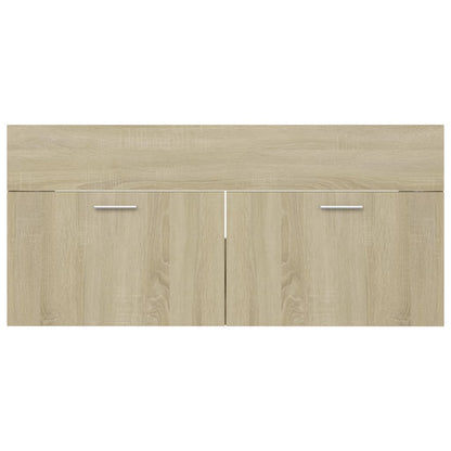 Sink Cabinet Sonoma Oak 100x38.5x46 cm Engineered Wood