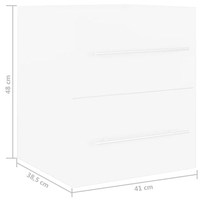 Sink Cabinet White 41x38.5x48 cm Engineered Wood