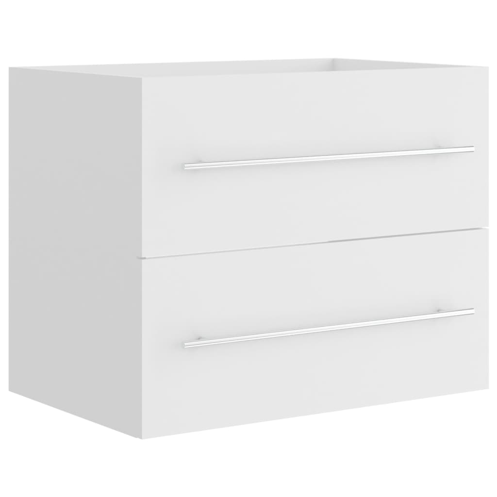 Sink Cabinet White 60x38.5x48 cm Engineered Wood