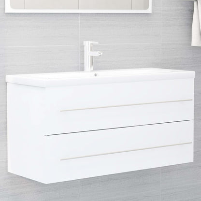 Sink Cabinet White 100x38.5x48 cm Engineered Wood