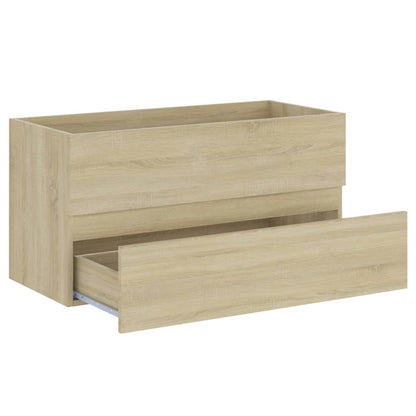 Sink Cabinet Sonoma Oak 90x38.5x45 cm Engineered Wood