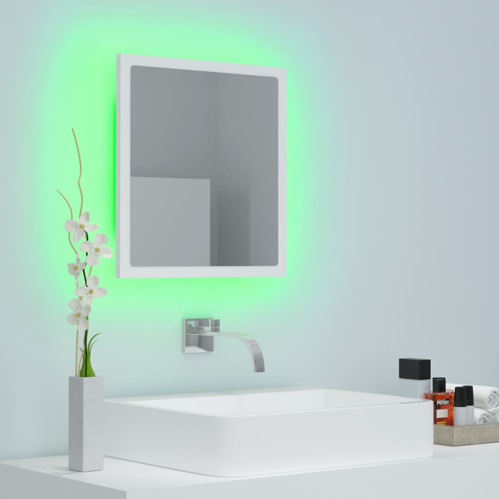 LED Bathroom Mirror - Acrylic, Various Sizes and Finishes Available - Bend