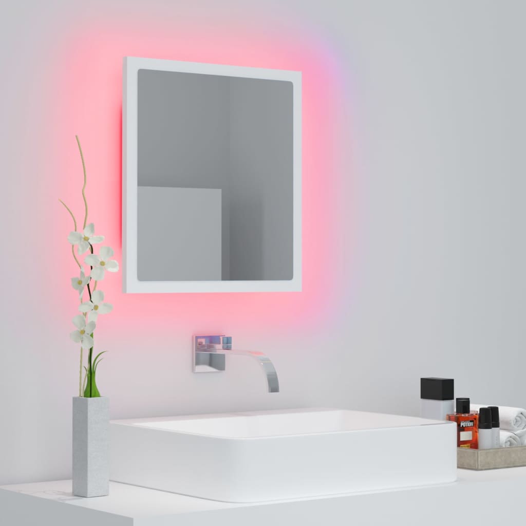 LED Bathroom Mirror - Acrylic, Various Sizes and Finishes Available - Bend