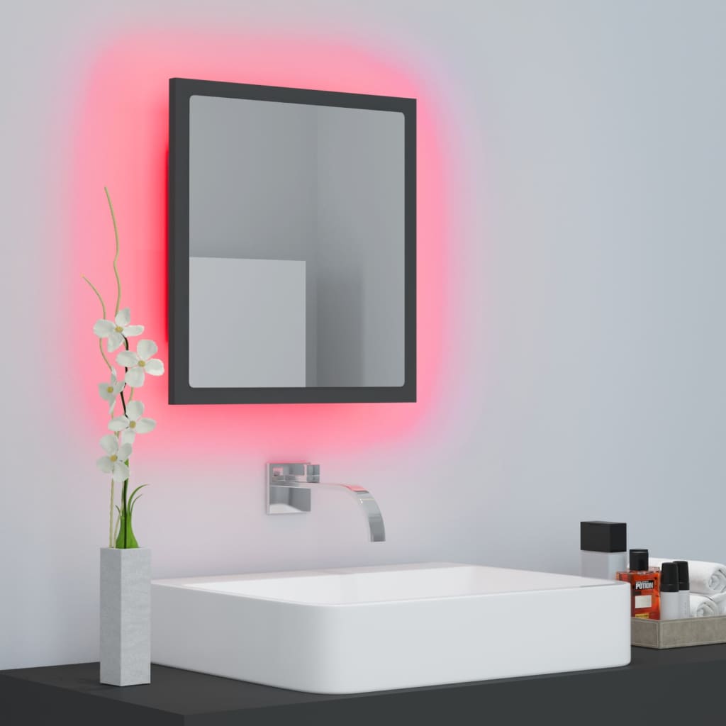 LED Bathroom Mirror - Acrylic, Various Sizes and Finishes Available - Bend