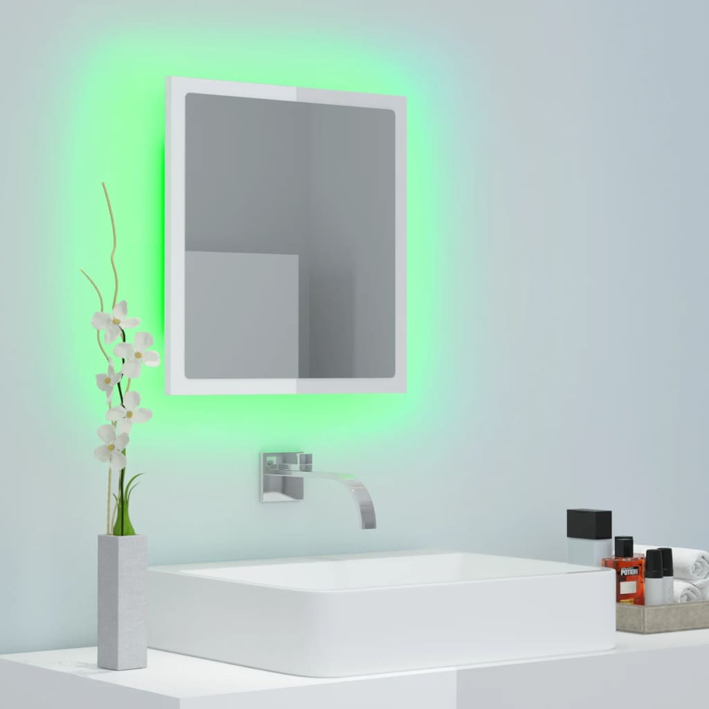 LED Bathroom Mirror - Acrylic, Various Sizes and Finishes Available - Bend