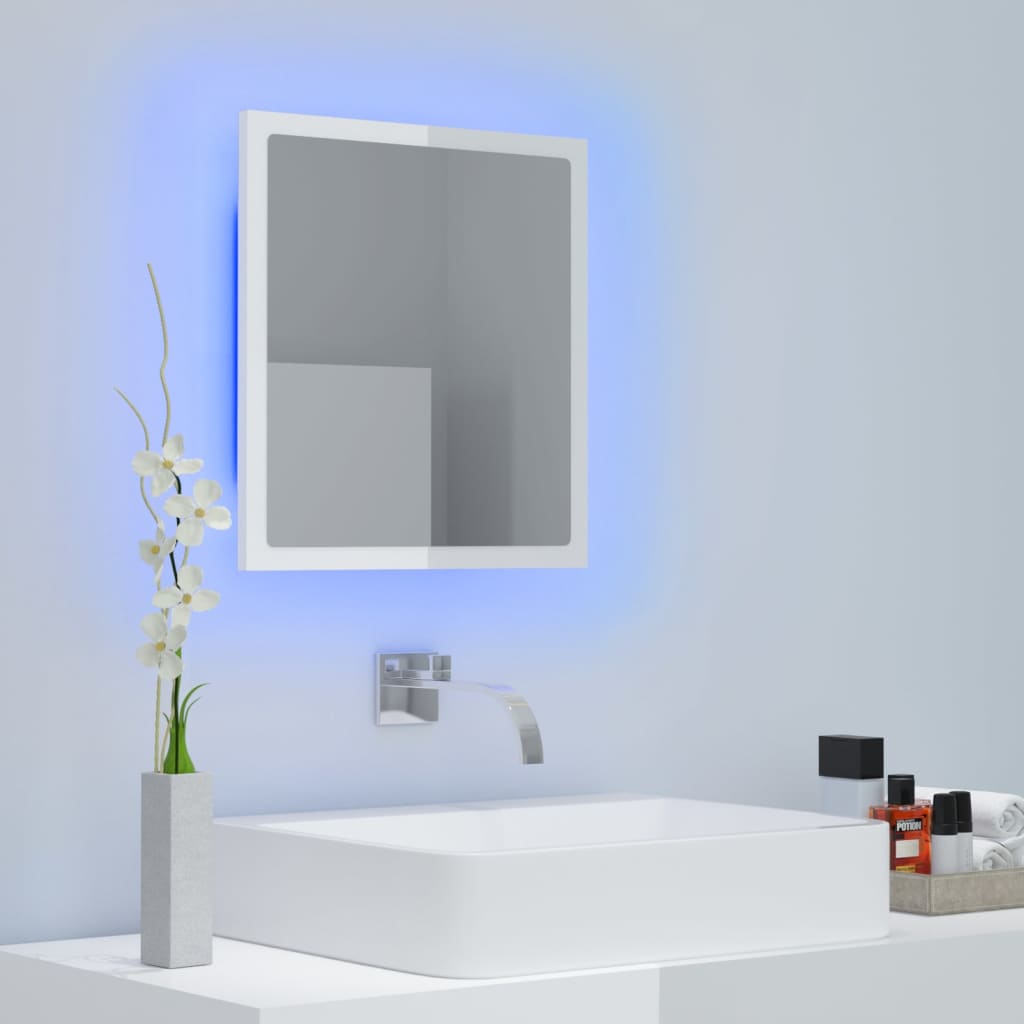 LED Bathroom Mirror - Acrylic, Various Sizes and Finishes Available - Bend