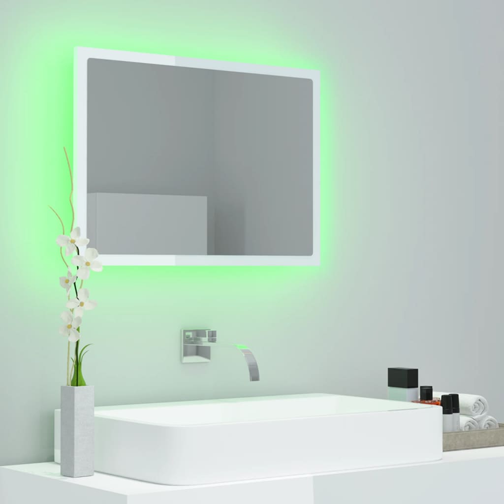 LED Bathroom Mirror - Acrylic, Various Sizes and Finishes Available - Bend