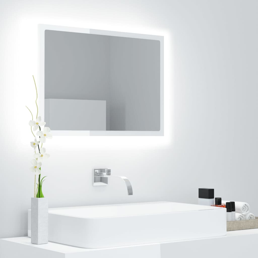 LED Bathroom Mirror - Acrylic, Various Sizes and Finishes Available - Bend