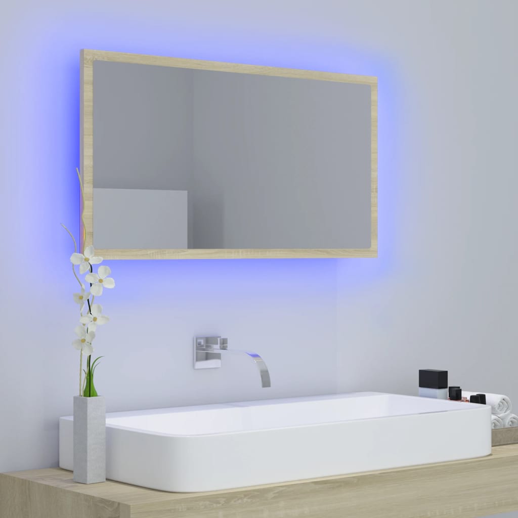 LED Bathroom Mirror - Acrylic, Various Sizes and Finishes Available - Bend