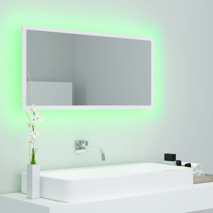 LED Bathroom Mirror - Acrylic, Various Sizes and Finishes Available - Bend