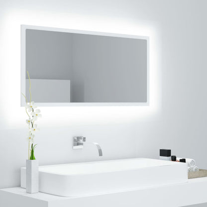 LED Bathroom Mirror - Acrylic, Various Sizes and Finishes Available - Bend