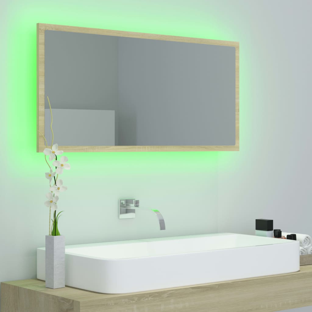 LED Bathroom Mirror - Acrylic, Various Sizes and Finishes Available - Bend