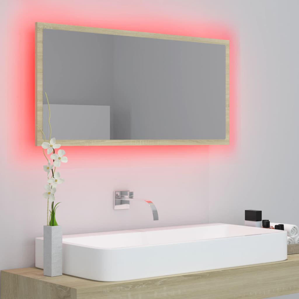 LED Bathroom Mirror - Acrylic, Various Sizes and Finishes Available - Bend